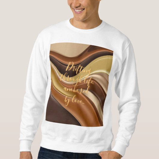 Sweatshirt in abstrakter Grafik (Vorderseite)