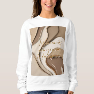 Sweatshirt in abstrakter Grafik