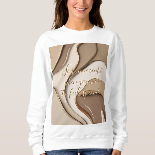 Sweatshirt in abstrakter Grafik (Vorderseite)