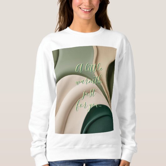 Sweatshirt in abstrakter Grafik (Vorderseite)