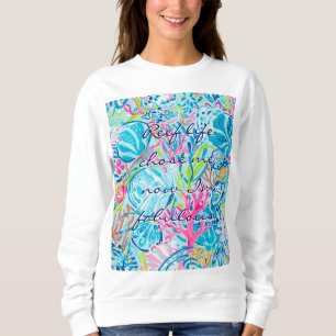 Sweatshirt in stylischer Grafik