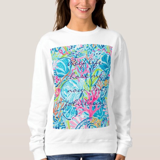 Sweatshirt in stylischer Grafik (Vorderseite)
