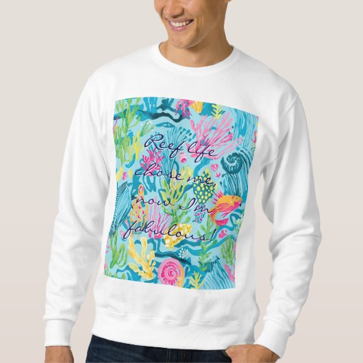Sweatshirt in stylischer Grafik (Vorderseite)