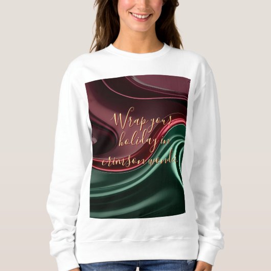 Sweatshirt in stylish abstract graphic (Vorderseite)