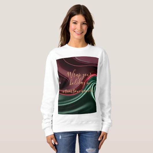 Sweatshirt in stylish abstract graphic (Vorne ganz)