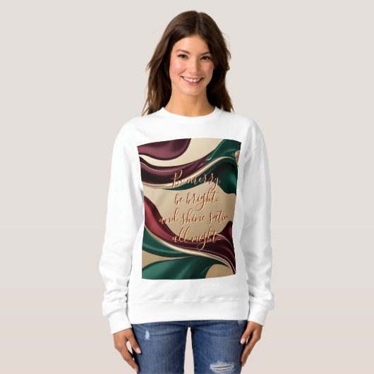 Sweatshirt in stylish abstract graphic (Vorne ganz)