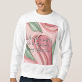 Sweatshirt in stylish abstract graphic (Vorderseite)
