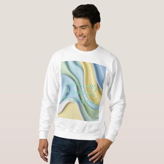 Sweatshirt in stylish abstract graphic (Vorne ganz)