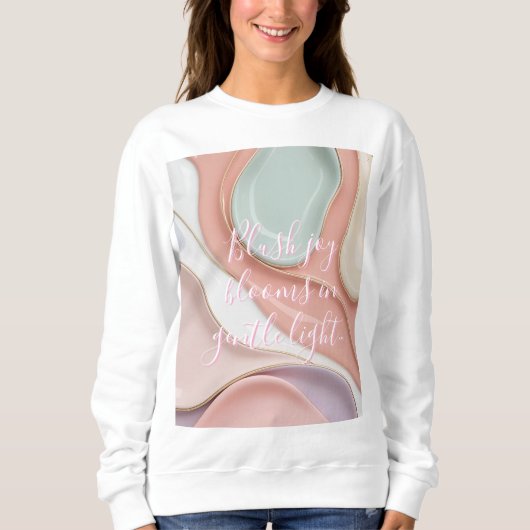 Sweatshirt in stylish abstract graphic (Vorderseite)