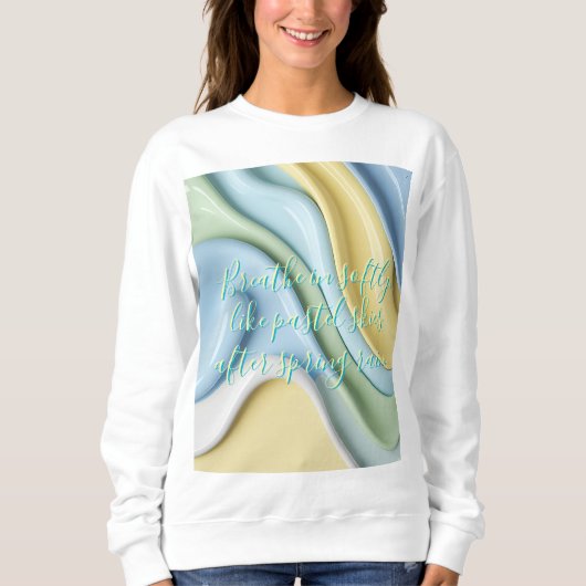 Sweatshirt in stylish abstract graphic (Vorderseite)