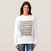 Sweatshirt - Jeremiah 29:11 (Vorne ganz)