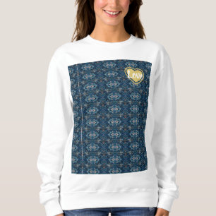Sweatshirt - LIEBE / Blau - Adiela Akoo