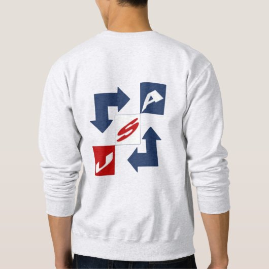 Sweatshirt Mann Design USA (Rückseite)