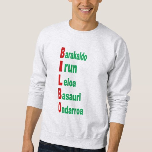 Sweatshirt Mann TOURISMUS BASKENLAND (Vorderseite)