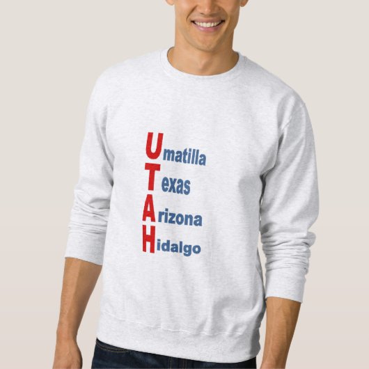 Sweatshirt Mann TOURM WEST USA (Vorderseite)