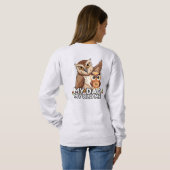 Sweatshirt : Mein Vater My Old Me (grau) (Schwarz voll)