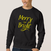 Sweatshirt : Merry and Bright (black) (Vorderseite)