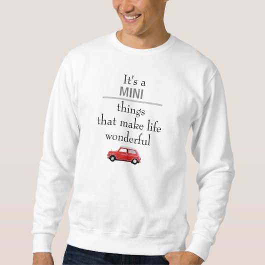 Sweatshirt Mini Cooper Rot Mini things (Vorderseite)