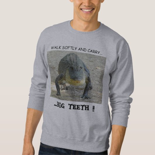 Sweatshirt mit Alligatorthema (Vorderseite)