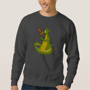 Sweatshirt mit Cartoon Dragon