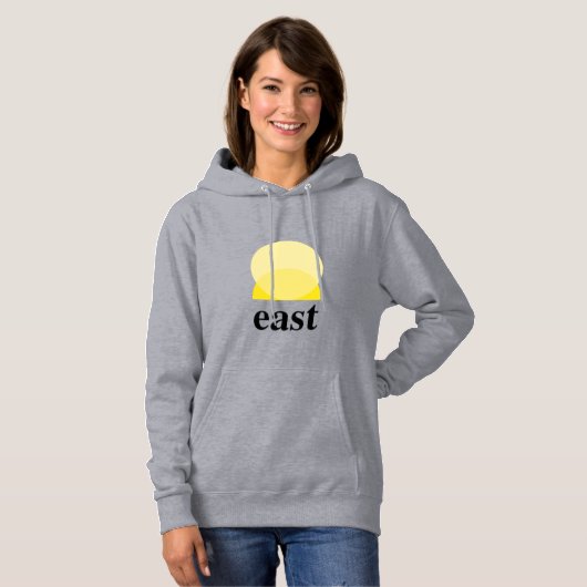 Sweatshirt mit Frauenhaube in Grau (Vorne ganz)