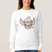 Sweatshirt mit Hamburgerprint. (Vorderseite)