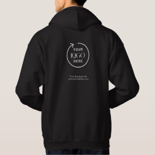 Sweatshirt mit individuellem Firmenlogo – Schwarz