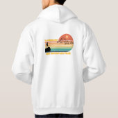 Sweatshirt mit Kapuze Retro Vintage "Wanderlust (Rückseite)