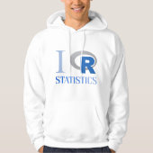 Sweatshirt mit Kapuze von I love R Statistics (Vorderseite)