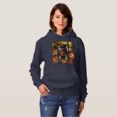 Sweatshirt mit Mops-Hund-Halloween (Vorne ganz)