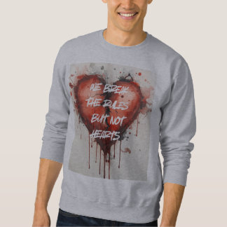 Sweatshirt mit Regelbruch-Motiv