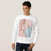 Sweatshirt mit stilvollem abstraktem Grafikdruck (Vorne ganz)
