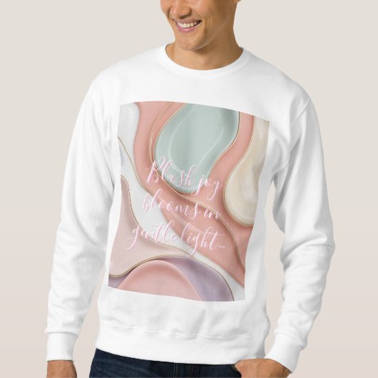 Sweatshirt mit stilvollem abstraktem Grafikdruck (Vorderseite)