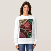 Sweatshirt mit stilvollem abstraktem Grafikdruck (Vorne ganz)