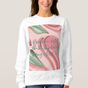 Sweatshirt mit stilvollem abstraktem Grafikdruck