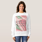 Sweatshirt mit stilvollem abstraktem Grafikdruck (Vorne ganz)