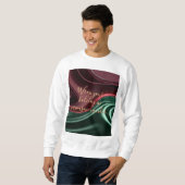 Sweatshirt mit stilvollem abstraktem Grafikdruck (Vorne ganz)