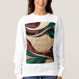 Sweatshirt mit stilvollem abstraktem Grafikdruck