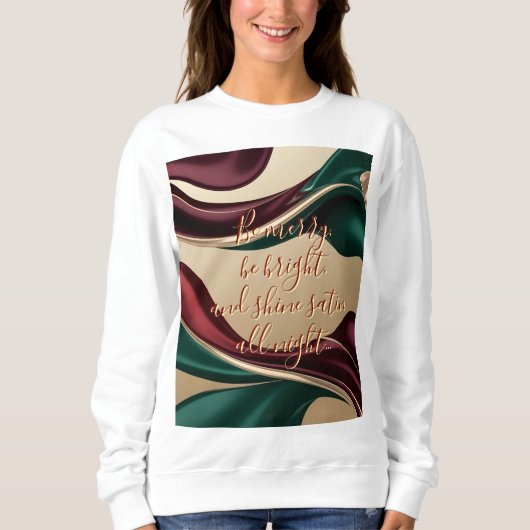 Sweatshirt mit stilvollem abstraktem Grafikdruck (Vorderseite)