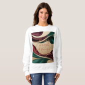 Sweatshirt mit stilvollem abstraktem Grafikdruck (Vorne ganz)