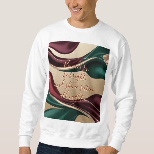 Sweatshirt mit stilvollem abstraktem Grafikdruck (Vorderseite)