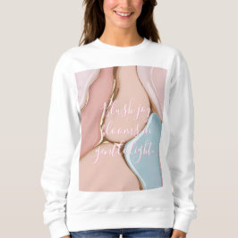 Sweatshirt mit stilvollem abstraktem Grafikdruck