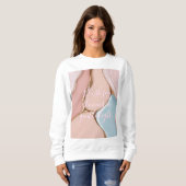 Sweatshirt mit stilvollem abstraktem Grafikdruck (Vorne ganz)