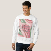 Sweatshirt mit stilvollem abstraktem Grafikdruck (Vorne ganz)