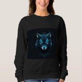 Sweatshirt mit Wolfdesign  (Vorderseite)