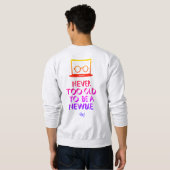 Sweatshirt : Niemals alt (grau) (Schwarz voll)