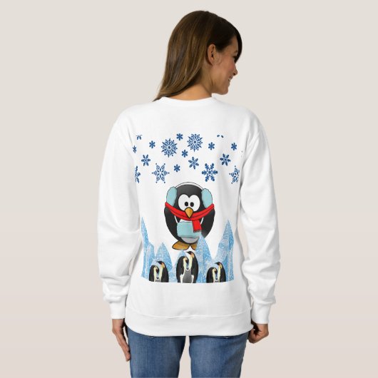 Sweatshirt Pinguin (Schwarz voll)