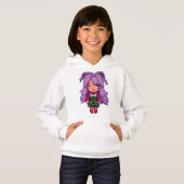 Sweatshirt Purplegirl Haar für Kinder (Vorne ganz)