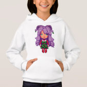 Sweatshirt Purplegirl Haar für Kinder (Vorderseite)