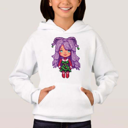 Sweatshirt Purplegirl Haar für Kinder (Vorderseite)